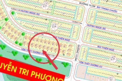 Cần bán 2 lô liền kề biệt thự đường Tôn Thất Dương Kỵ, view công viên, vị trí siêu đẹp