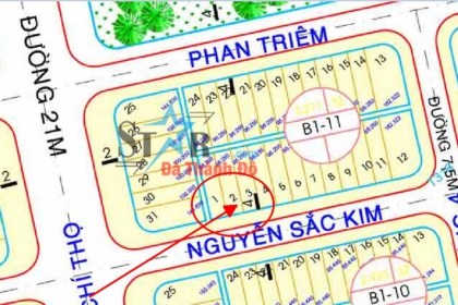 Bán lô đất đường Nguyễn Sắc Kim B1.8 song song đường Võ Chí Công Hòa Xuân