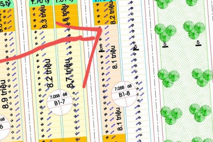 Bán đất đường Trung Lương 12 Block B1.8 lô 42 thuộc đảo Vip , Hoà xuân , Cẩm lệ khu dân cư dân Trí Cao