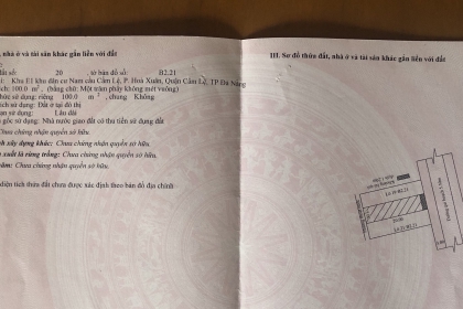 Bán lô đất gần chợ Hòa Xuân,