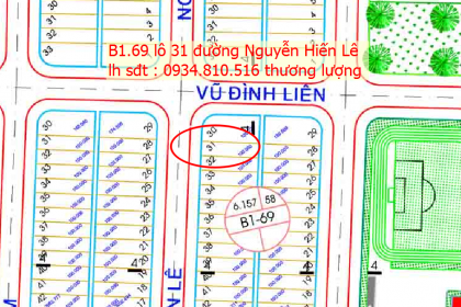 CẦN BÁN LÔ ĐẤT ĐƯỜNG NGUYỄN HIẾN LÊ - TÂY BẮC - 100 M2 - HÒA XUÂN CẦN BÁN LÔ ĐẤT ĐƯỜNG NGUYỄN HIẾN LÊ - TÂY BẮC - 100 M2 - HÒA XUÂN