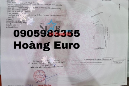 Tôi Cần Bán Lô Đất 2 Mặt Tiền Đường Đinh Gia Trinh - Hòa Xuân - Đà Nẵng Tôi Cần Bán Lô Đất 2 Mặt Tiền Đường Đinh Gia Trinh - Hòa Xuân - Đà Nẵng