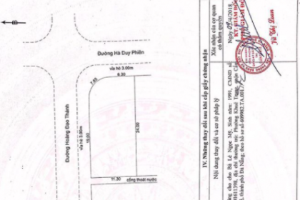 BÁN 2 MT ĐƯỜNG HÀ DUY PHIÊN VỚI HOÀNG ĐẠO THÀNH - GẦN CẦU CẨM LỆ HÒA XUÂN BÁN 2 MT ĐƯỜNG HÀ DUY PHIÊN VỚI HOÀNG ĐẠO THÀNH - GẦN CẦU CẨM LỆ HÒA XUÂN