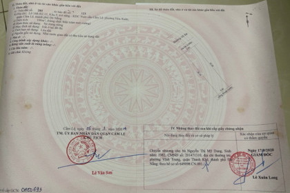 CHÍNH CHỦ CẦN BÁN LÔ ĐẤT ĐƯỜNG VÕ SẠ - kHU NAM CẨM LỆ - PHƯỜNG HÒA XUÂNv CHÍNH CHỦ CẦN BÁN LÔ ĐẤT ĐƯỜNG VÕ SẠ - kHU NAM CẨM LỆ - PHƯỜNG HÒA XUÂNv