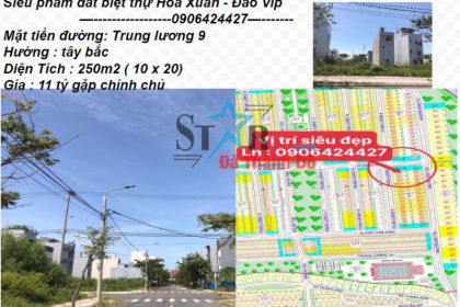 BÁN ĐẤT BIỆT THỰ ĐẢO VIP - ĐƯỜNG TRUNG LƯƠNG 9 SÁT GÓC LÊ HỒNG SƠN BÁN ĐẤT BIỆT THỰ ĐẢO VIP - ĐƯỜNG TRUNG LƯƠNG 9 SÁT GÓC LÊ HỒNG SƠN