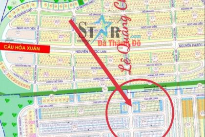 Bán lô đất đường 10m5 Lê Quảng Chí, Gần Cầu Hoà Xuân Bán lô đất đường 10m5 Lê Quảng Chí, Gần Cầu Hoà Xuân