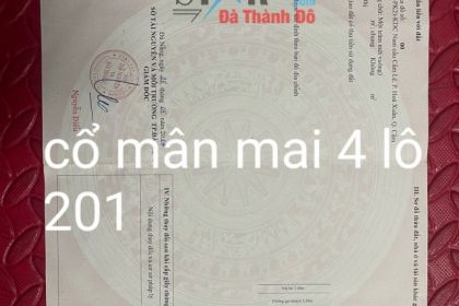 Bán lô đất Cổ Mân Mai 4 song song đường Văn Tiến Dũng - Phường Hoà Xuân Bán lô đất Cổ Mân Mai 4 song song đường Văn Tiến Dũng - Phường Hoà Xuân