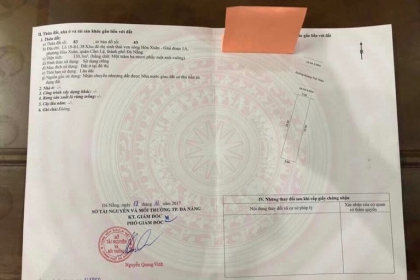 cần tiền bán lô đất thiệt rẻ , đảo 2 , hòa xuân, dt 122 m2, đương đinh văn chấp cần tiền bán lô đất thiệt rẻ , đảo 2 , hòa xuân, dt 122 m2, đương đinh văn chấp