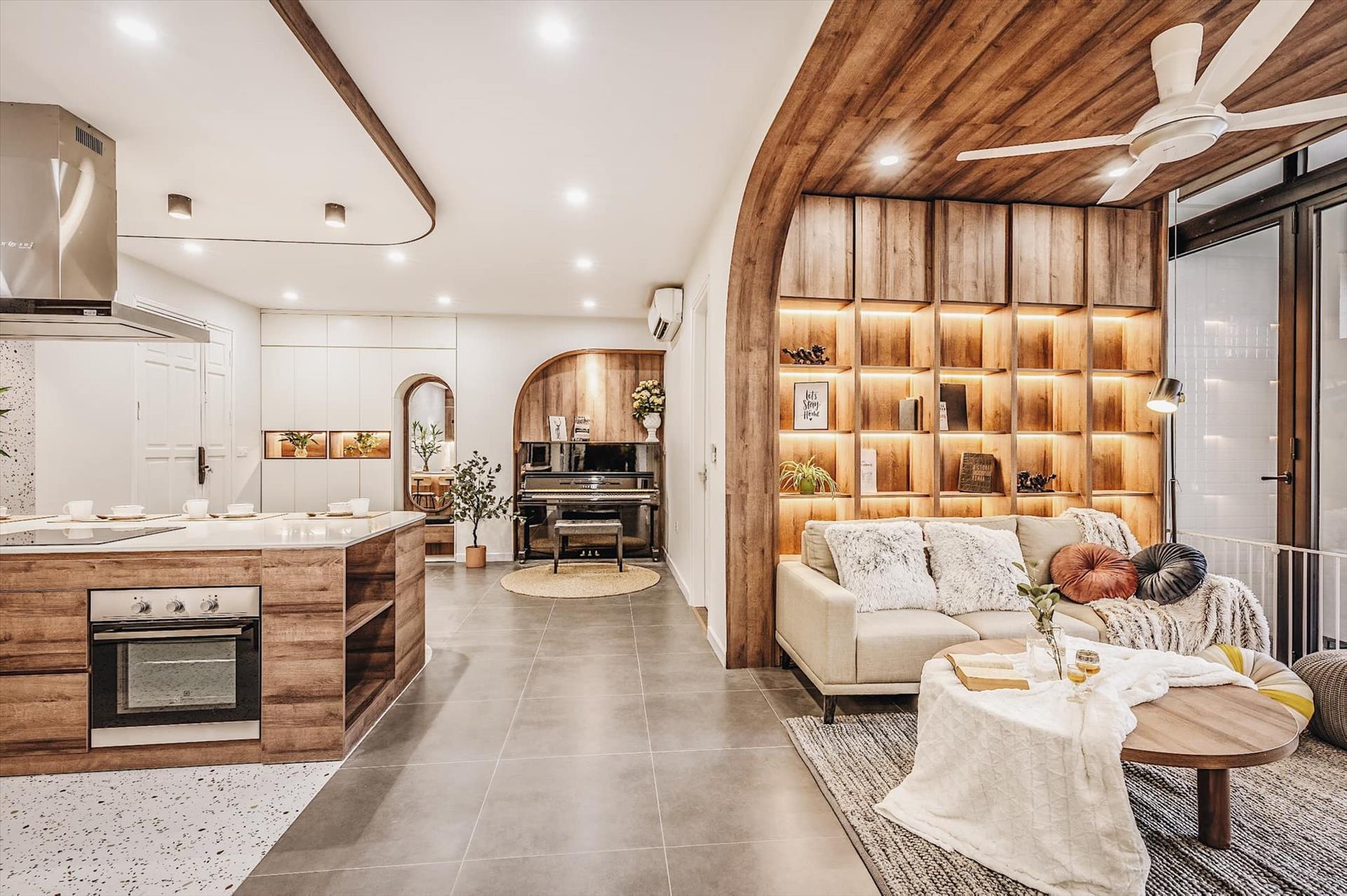 Căn hộ phong cách hiện đại đẹp ngỡ ngàng như ảnh 3D