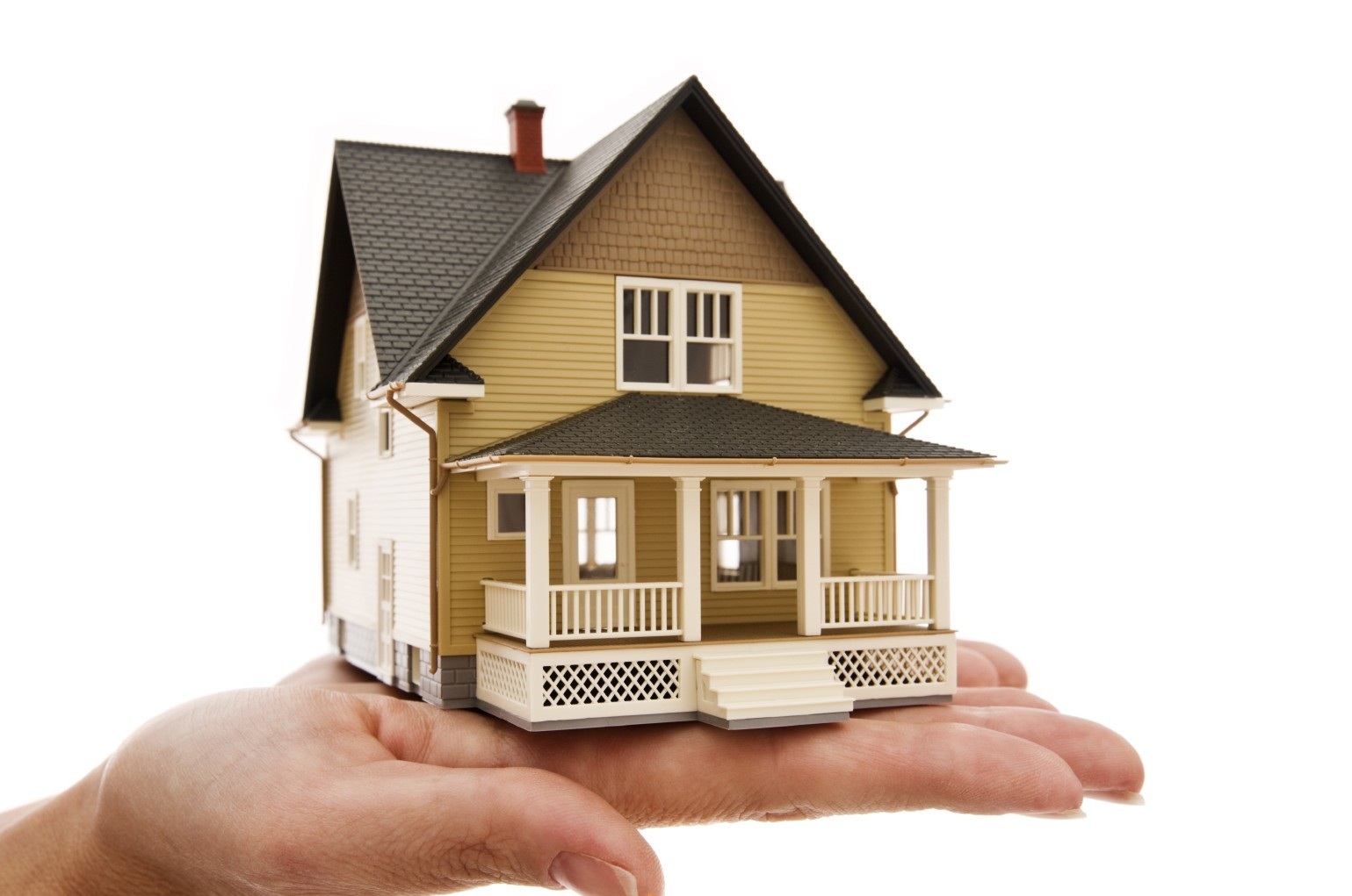 Hoàn công nhà không bắt buộc đối với một số dự án Mô hình ngôi nhà trên lòng bàn tay