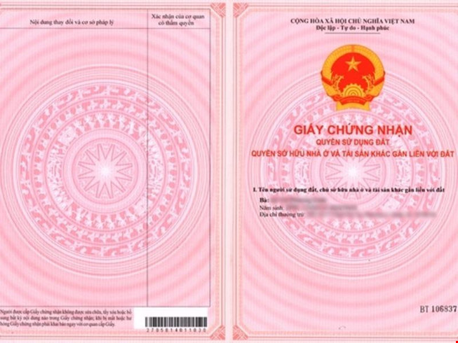 giấy chứng nhận quyền sử dụng đất