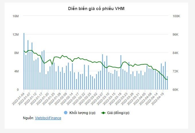 VHM đặt mục tiêu lãi sau thuế 2022 giảm 23%